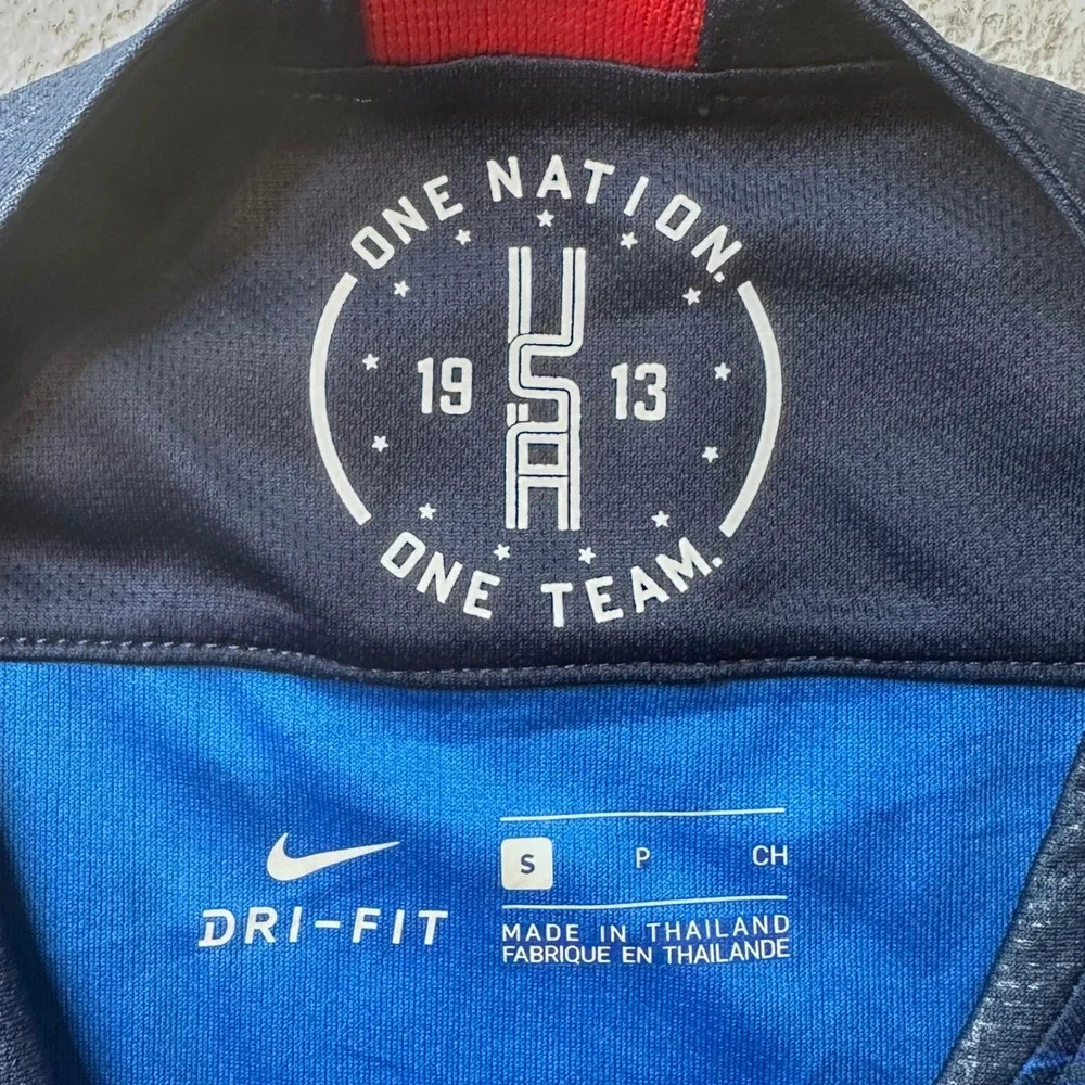 Nike Jersey Youth S Blue USMNT 2018 Away Soccer Dri-FIT 894023-410 USA Crest